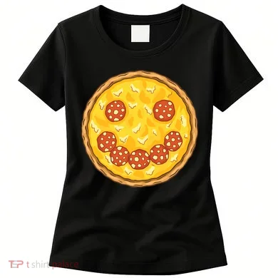 Smiley Pizza Women's T-Shirt