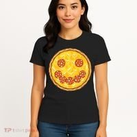 Smiley Pizza Women's T-Shirt thumb 4