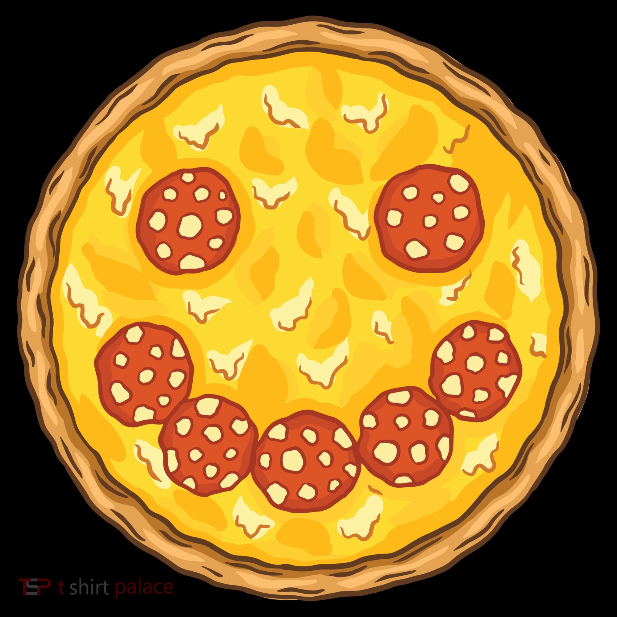 Smiley Pizza Women's T-Shirt