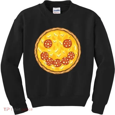 Smiley Pizza Kids Sweatshirt