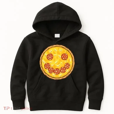 Smiley Pizza Kids Hoodie