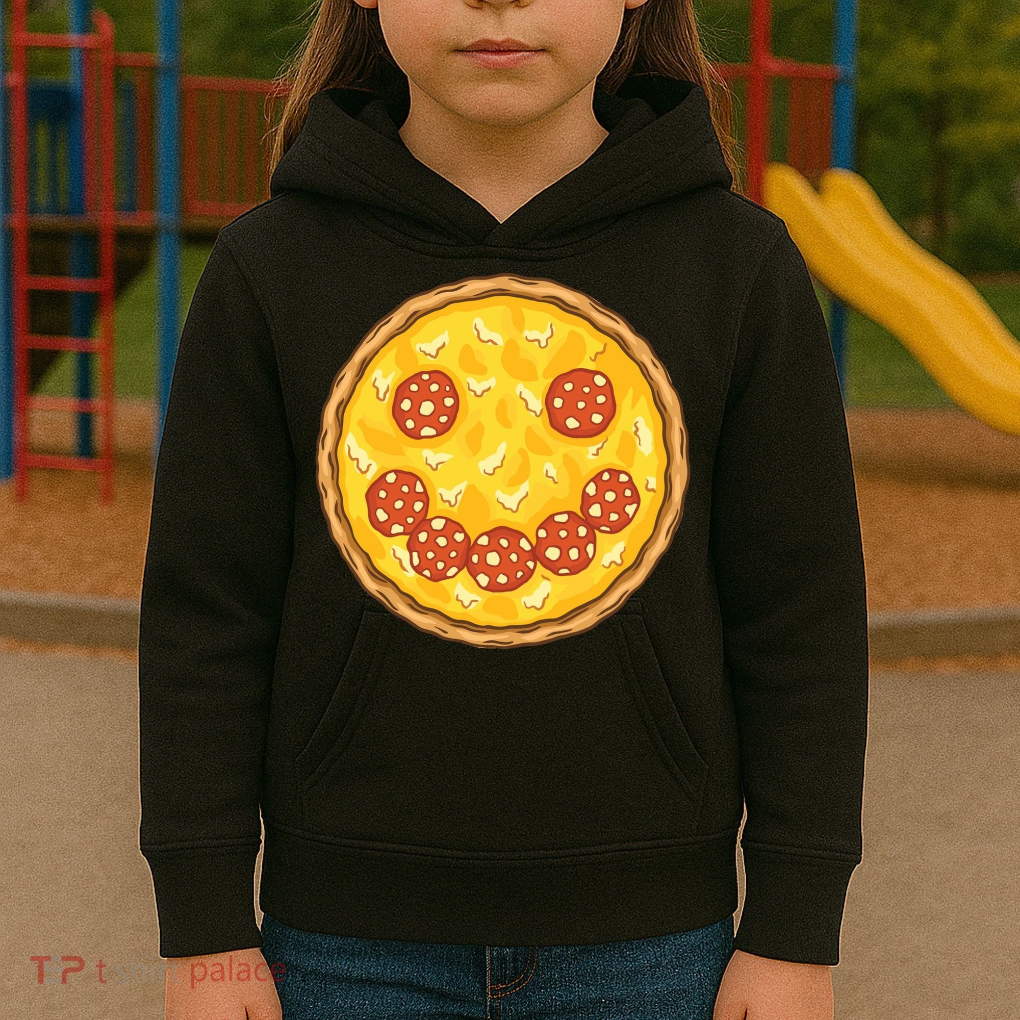 Smiley Pizza Kids Hoodie
