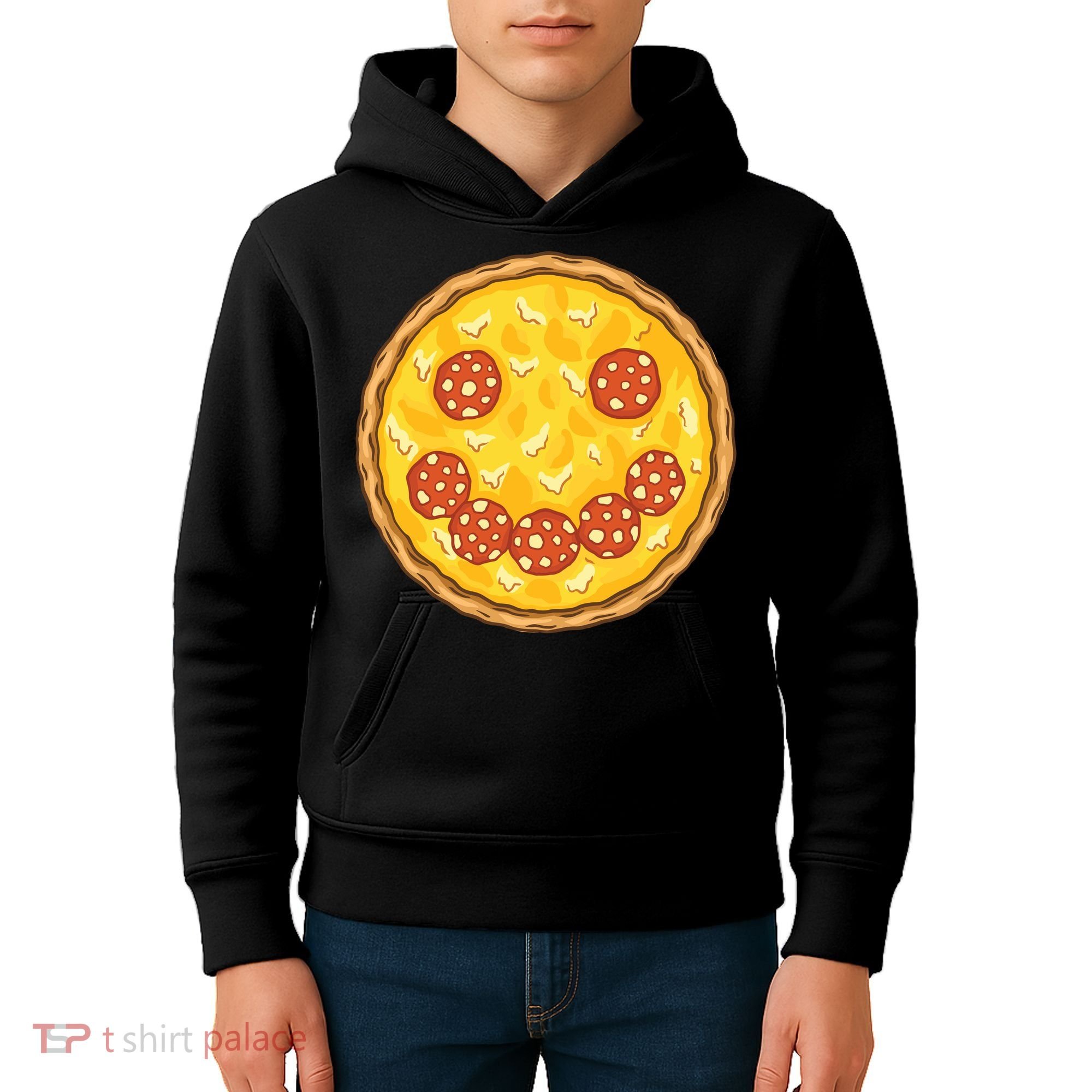 Smiley Pizza Kids Hoodie