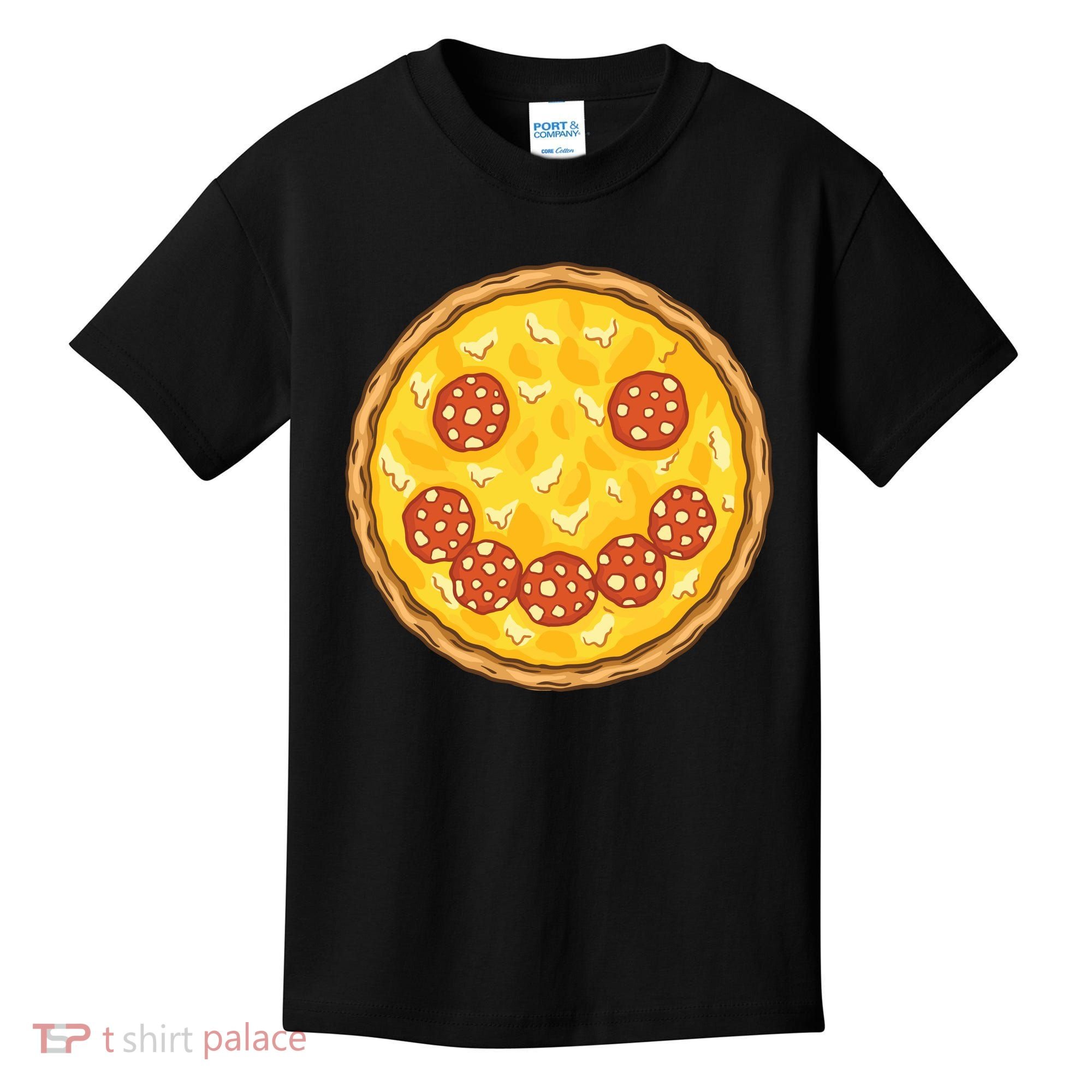 Smiley Pizza Kids T-Shirt