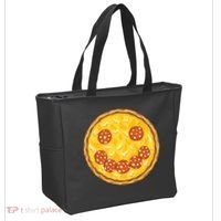 Smiley Pizza Tote Bag thumb 2