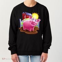 Smiling Farm Pig Women's Sweatshirt thumb 0