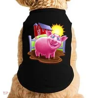 Smiling Farm Pig Doggie Tank thumb 0
