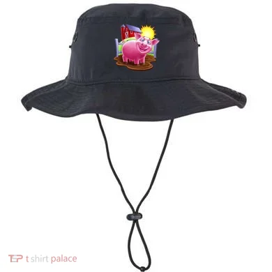 Smiling Farm Pig Bucket Hat