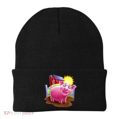 Smiling Farm Pig Beanie