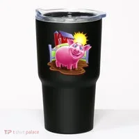 Smiling Farm Pig Tumbler thumb 0