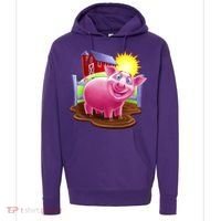 Smiling Farm Pig Hoodie thumb 0