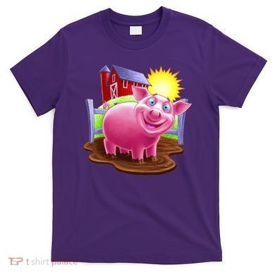 Smiling Farm Pig T-Shirt