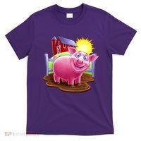 Smiling Farm Pig T-Shirt thumb 0
