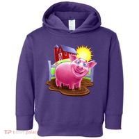 Smiling Farm Pig Toddler Hoodie thumb 0