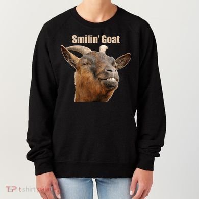 Smiling Goat Funny Women's Sweatshirt