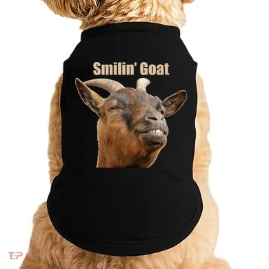 Smiling Goat Funny Doggie Tank