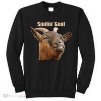 Smiling Goat Funny Sweatshirt thumb 0
