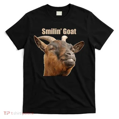 Smiling Goat Funny T-Shirt