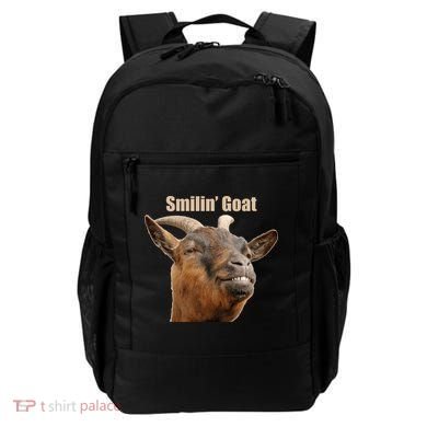 Smiling Goat Funny Backpack