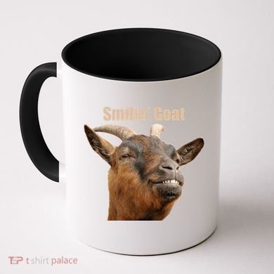 Smiling Goat Funny Coffee Mug