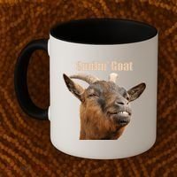 Smiling Goat Funny Coffee Mug thumb 2