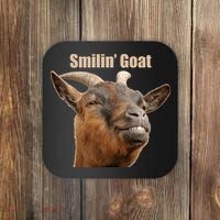 Smiling Goat Funny Coaster thumb 0