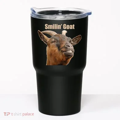 Smiling Goat Funny Tumbler