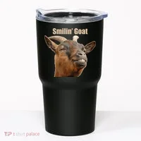 Smiling Goat Funny Tumbler thumb 0