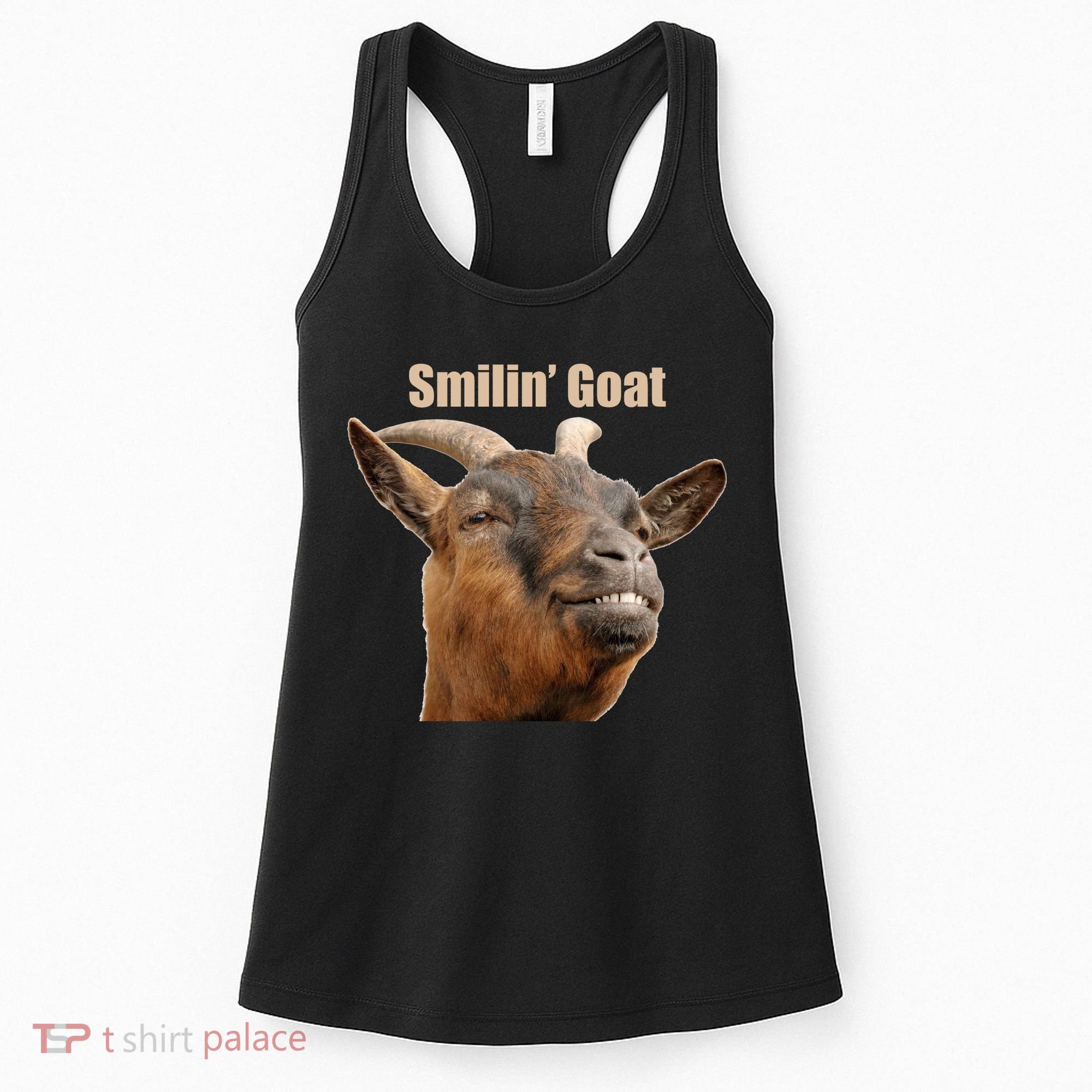 Smiling Goat Funny Women's Tank Top