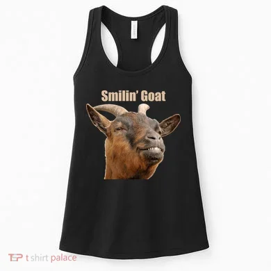 Smiling Goat Funny Women's Tank Top