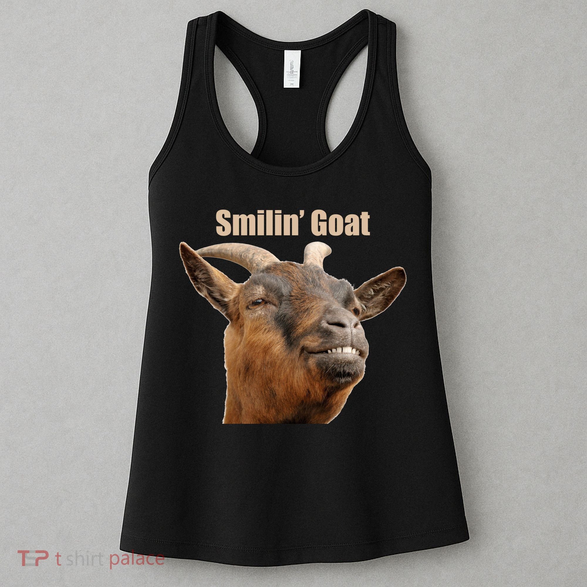 Smiling Goat Funny Women's Tank Top