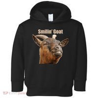 Smiling Goat Funny Toddler Hoodie thumb 0