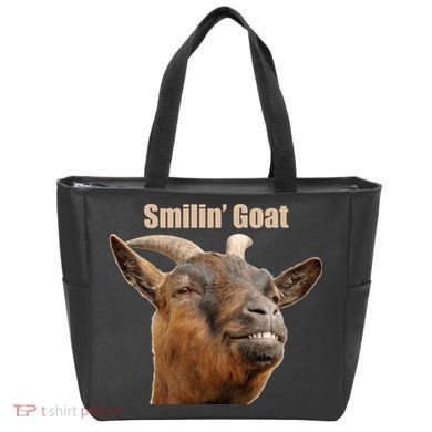 Smiling Goat Funny Tote Bag