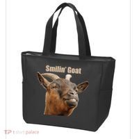 Smiling Goat Funny Tote Bag thumb 3