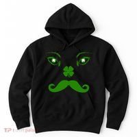 Smiling Irish Eyes Cloverleaf Mustache Hoodie thumb 0