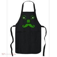 Smiling Irish Eyes Cloverleaf Mustache Apron thumb 0