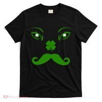 Smiling Irish Eyes Cloverleaf Mustache T-Shirt thumb 0