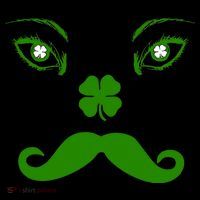 Smiling Irish Eyes Cloverleaf Mustache T-Shirt thumb 7