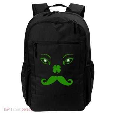 Smiling Irish Eyes Cloverleaf Mustache Backpack