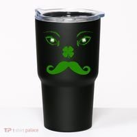 Smiling Irish Eyes Cloverleaf Mustache Tumbler thumb 0