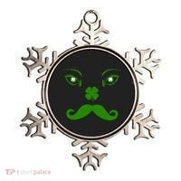 Smiling Irish Eyes Cloverleaf Mustache Ornament thumb 0