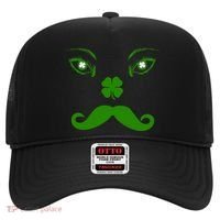 Smiling Irish Eyes Cloverleaf Mustache Hat thumb 0