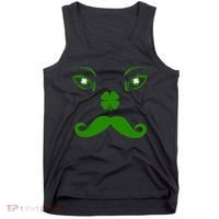 Smiling Irish Eyes Cloverleaf Mustache Tank Top thumb 0