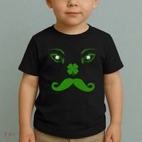 Smiling Irish Eyes Cloverleaf Mustache Toddler T-Shirt thumb 2