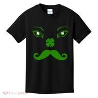 Smiling Irish Eyes Cloverleaf Mustache Kids T-Shirt thumb 0