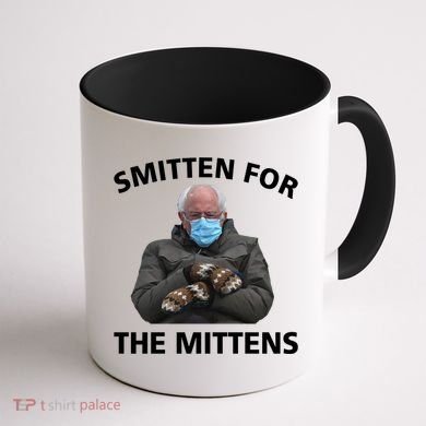 Smitten For The Mittens Bernie Sanders Coffee Mug back
