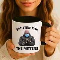 Smitten For The Mittens Bernie Sanders Coffee Mug thumb 3