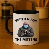 Smitten For The Mittens Bernie Sanders Coffee Mug thumb 4