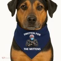 Smitten For The Mittens Bernie Sanders USA-Made Doggie Bandana thumb 1