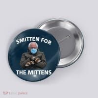 Smitten For The Mittens Bernie Sanders Button thumb 0